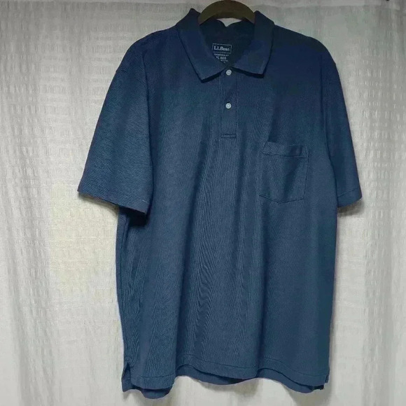 LlBean Short Sleeve  polo. Men's XL Reg. - Picture 1 of 6